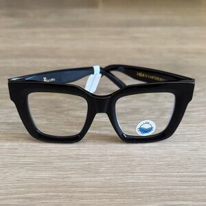 Anthropologie I-SEA Zodiac Pisces Oversized Black Square Glasses 1.5x SOLD OUT